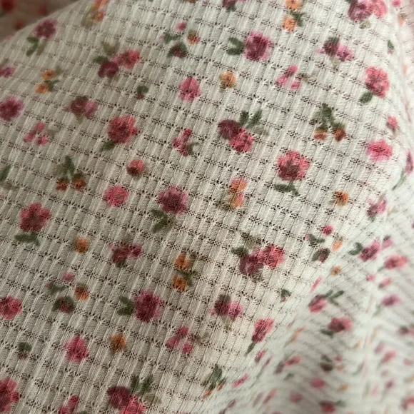Light pink Floral Wrap Top - Picture 4 of 5